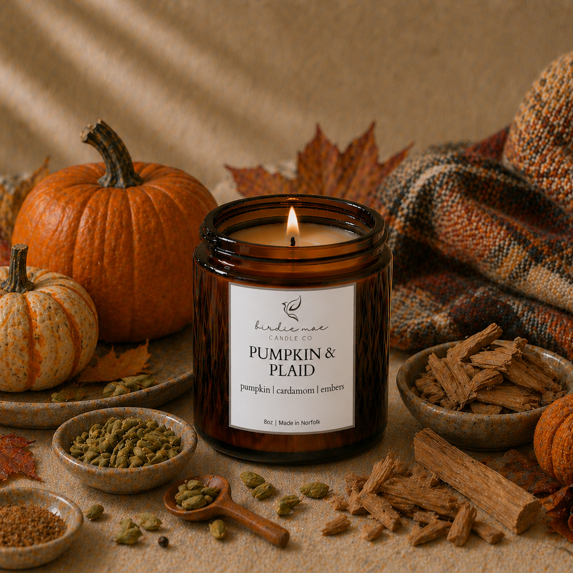Pumpkin & Plaid - 8oz Jar